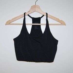 Girlfriend Collective Black Cleo Halter Bra
